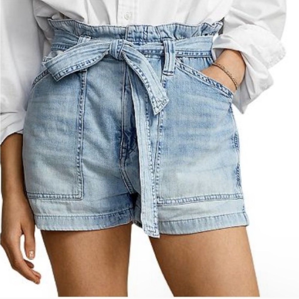 Ralph Lauren High Waist Light Blue Shorts
